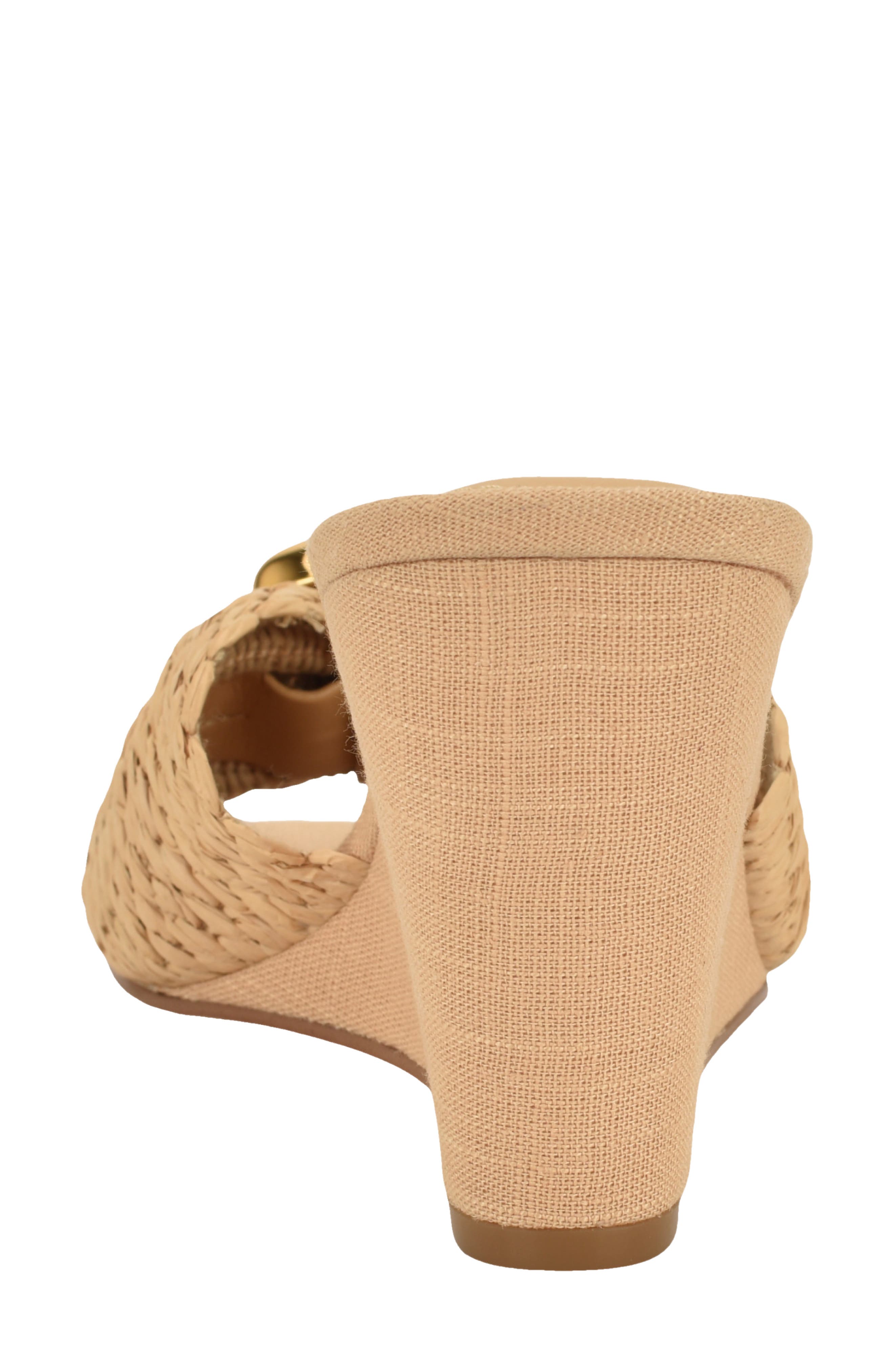 Nine West Nessla Wedge Sandal, Alternate, color, Light Natural