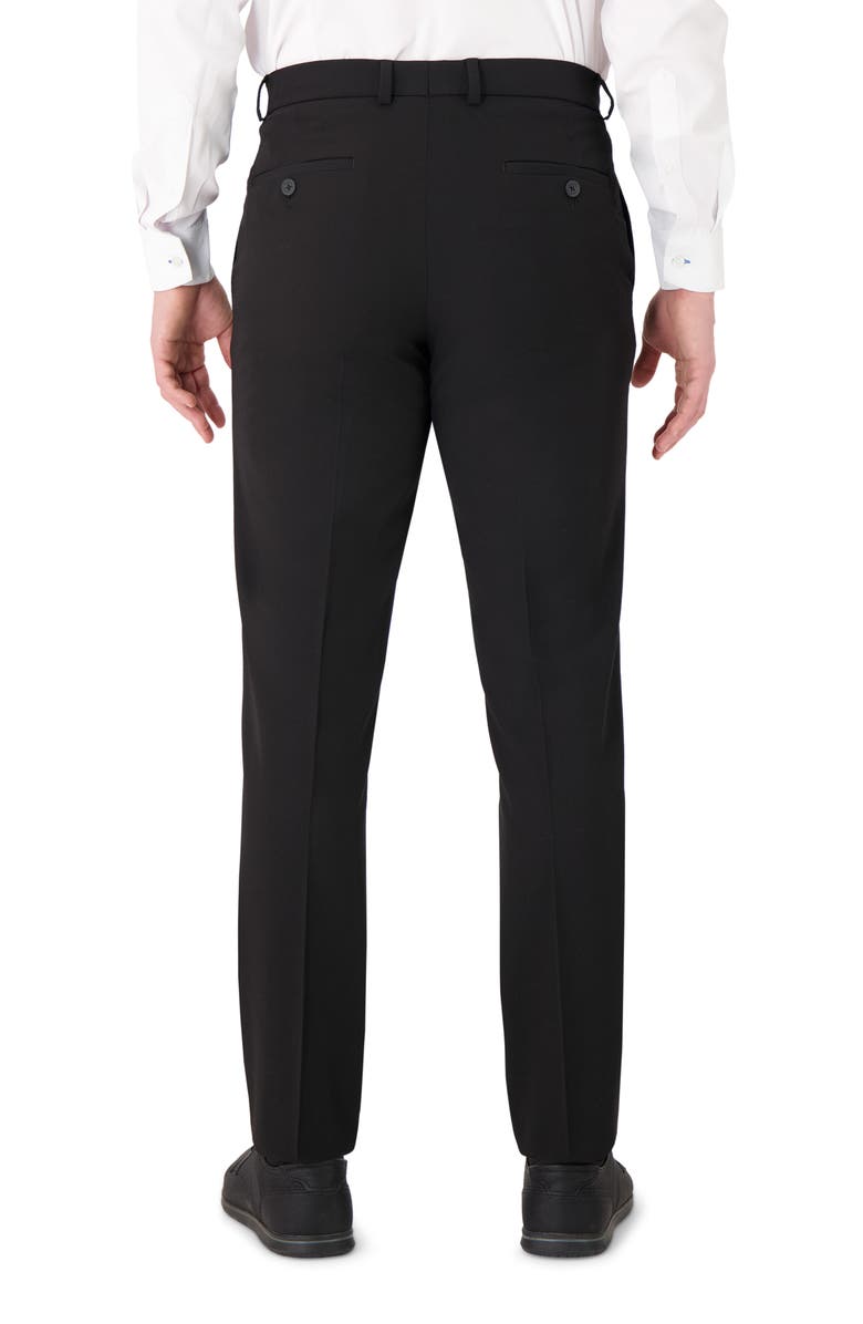 Victor Emmanuel Vince Flat Front Stretch Dress Pants, Alternate, color,