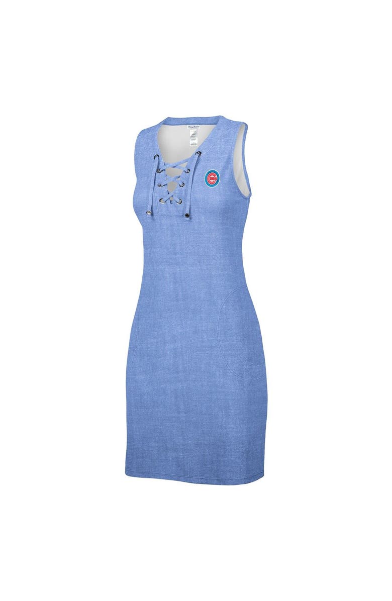 Tommy Bahama Women's Tommy Bahama Heather Royal Chicago Cubs Island Cays Lace-Up Spa Dress, Alternate, color, 