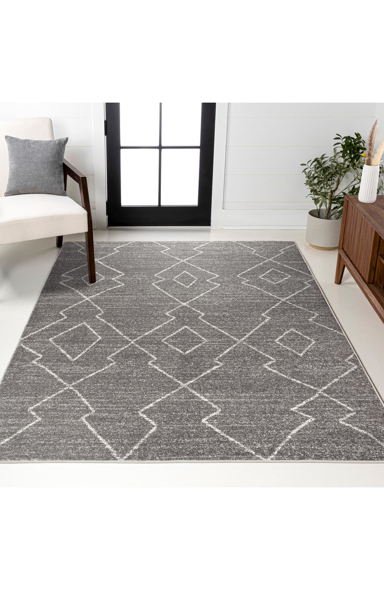 JONATHAN Y Alia Moroccan Beni Souk Area Rug, Alternate, color, Gray/Cream