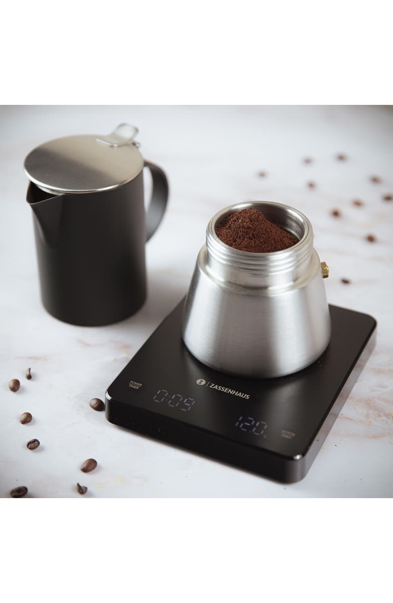ZASSENHAUS Expert Digital Coffee Scale, Measures 1/10 Gram to 6.6 Pounds, Alternate, color, Black