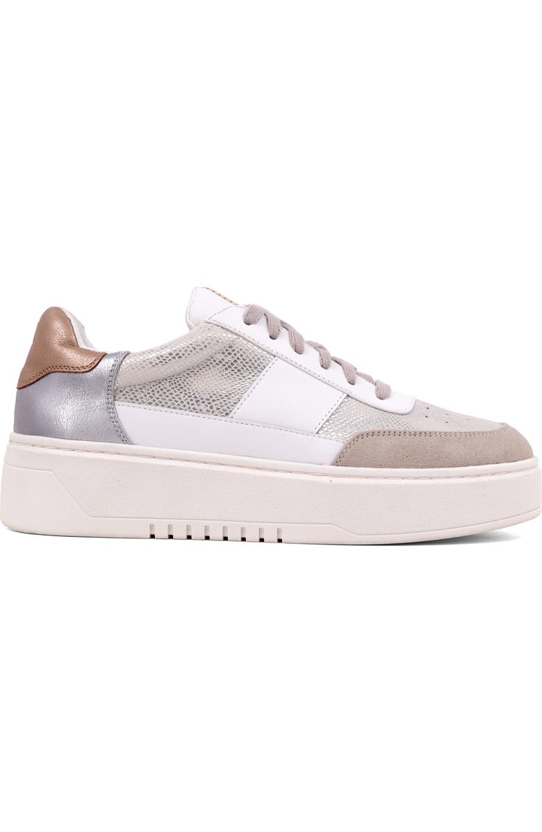 SHUSHOP Oriana Platform Sneaker, Alternate, color, Silver Snake