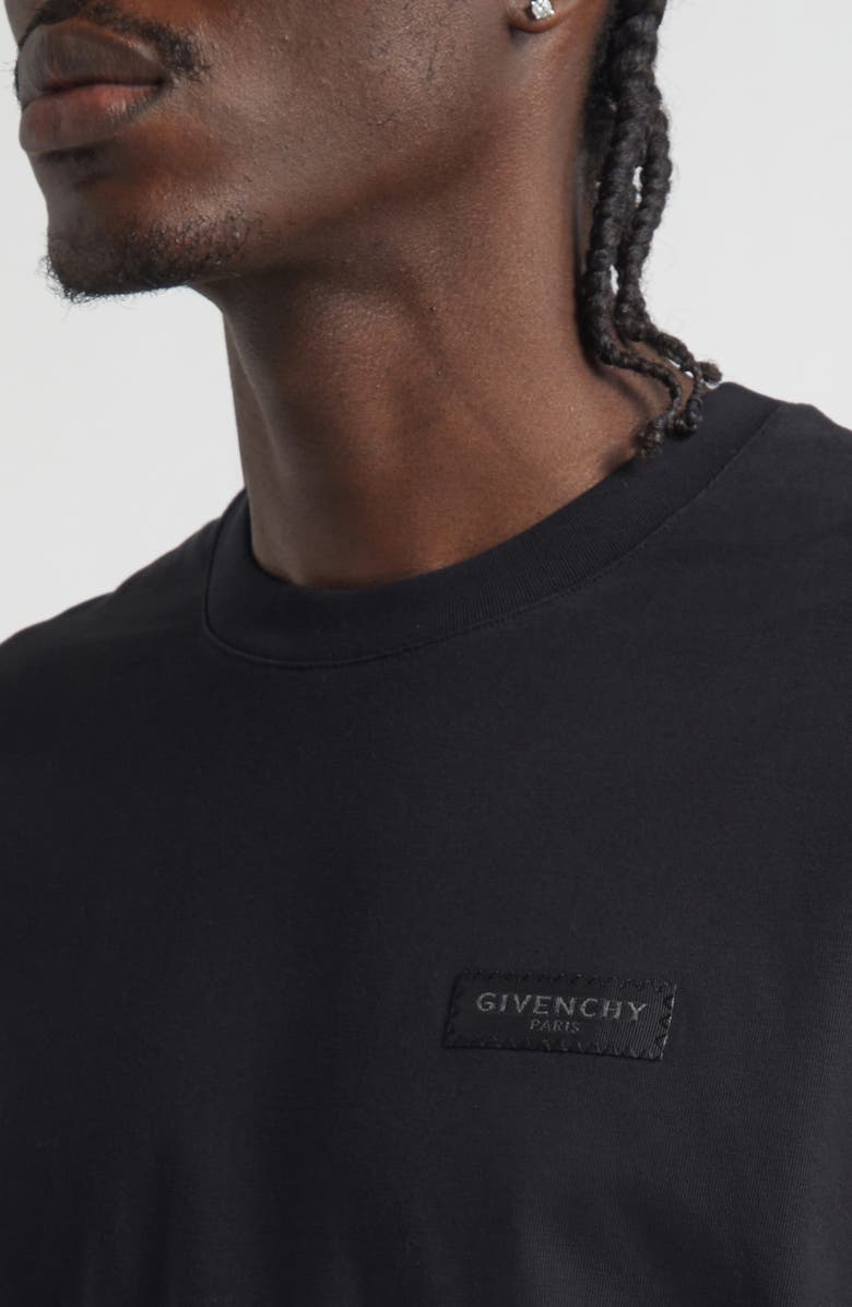 Givenchy Regular Fit Logo Patch T-Shirt, Alternate, color, Black
