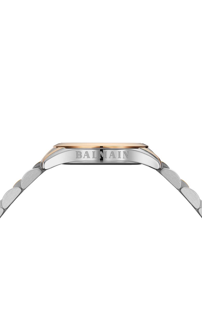 BALMAIN WATCHES Classic R Diamond Bracelet Watch, 30mm, Alternate, color, Bicolor Stainless Steel And R