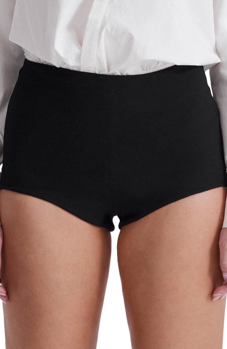HOUSE OF CB Tahni Back Zip High Waist Shorts, Alternate, color,