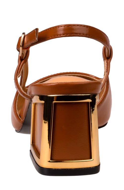 Ninety Union Blake Slingback Pump In Cognac