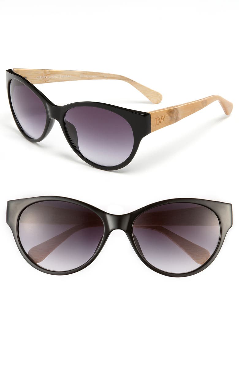 Diane von Furstenberg Cat's Eye Sunglasses, Main, color, 