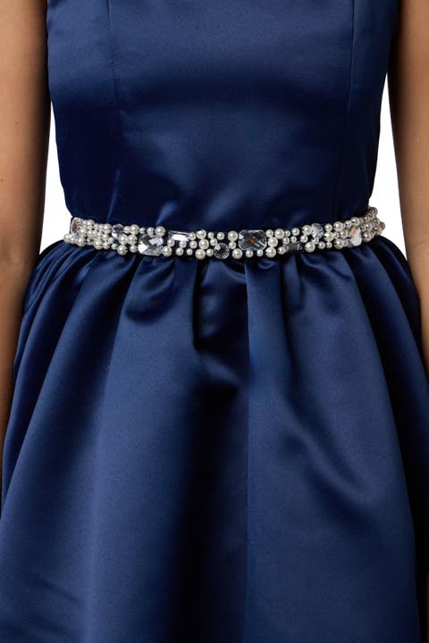 Stretchy Pearl and Gem Belt (Big Kid)