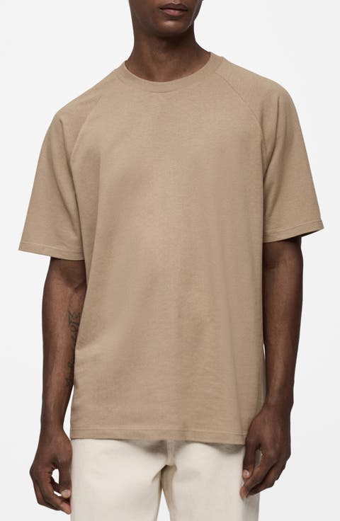 Relaxed Fit Cotton & Linen T-Shirt