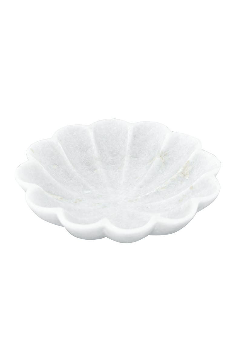 Storied Home Carved Marble Dish, Alternate, color, White