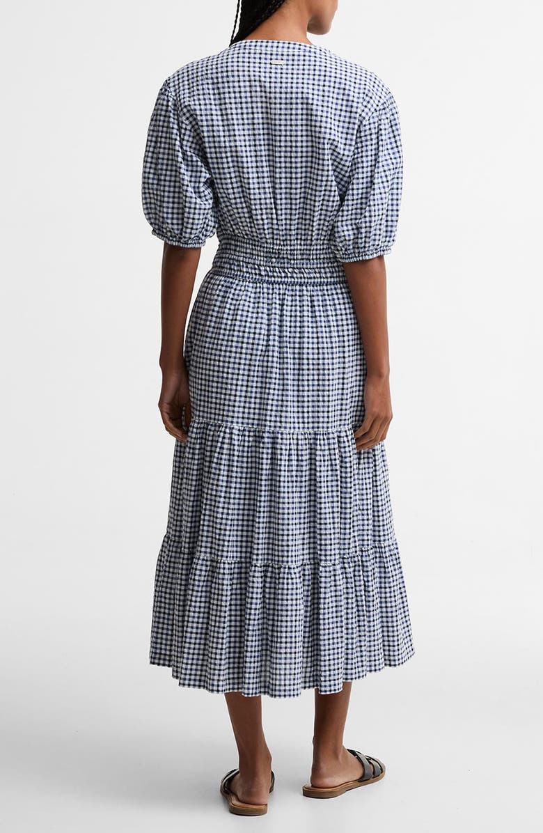 Barbour Ashwell Check Print Midi Dress, Alternate, color, Multi Gingham