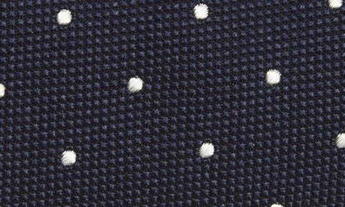Hugo Boss Mens Boss Polka-dot Silk-twill T In Blue
