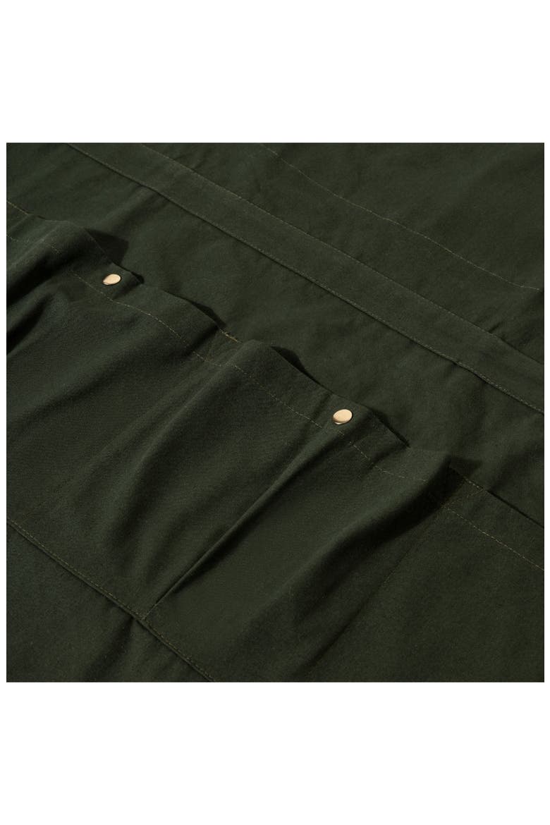 x The Organic Company Canvas Apron, Alternate, color, DARK GREEN