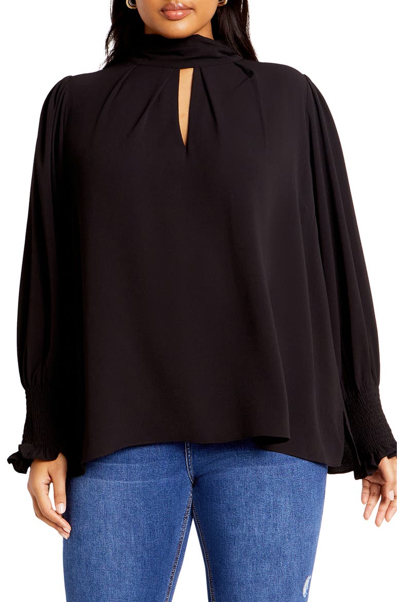 Iris Keyhole Top, Main, color, BLACK