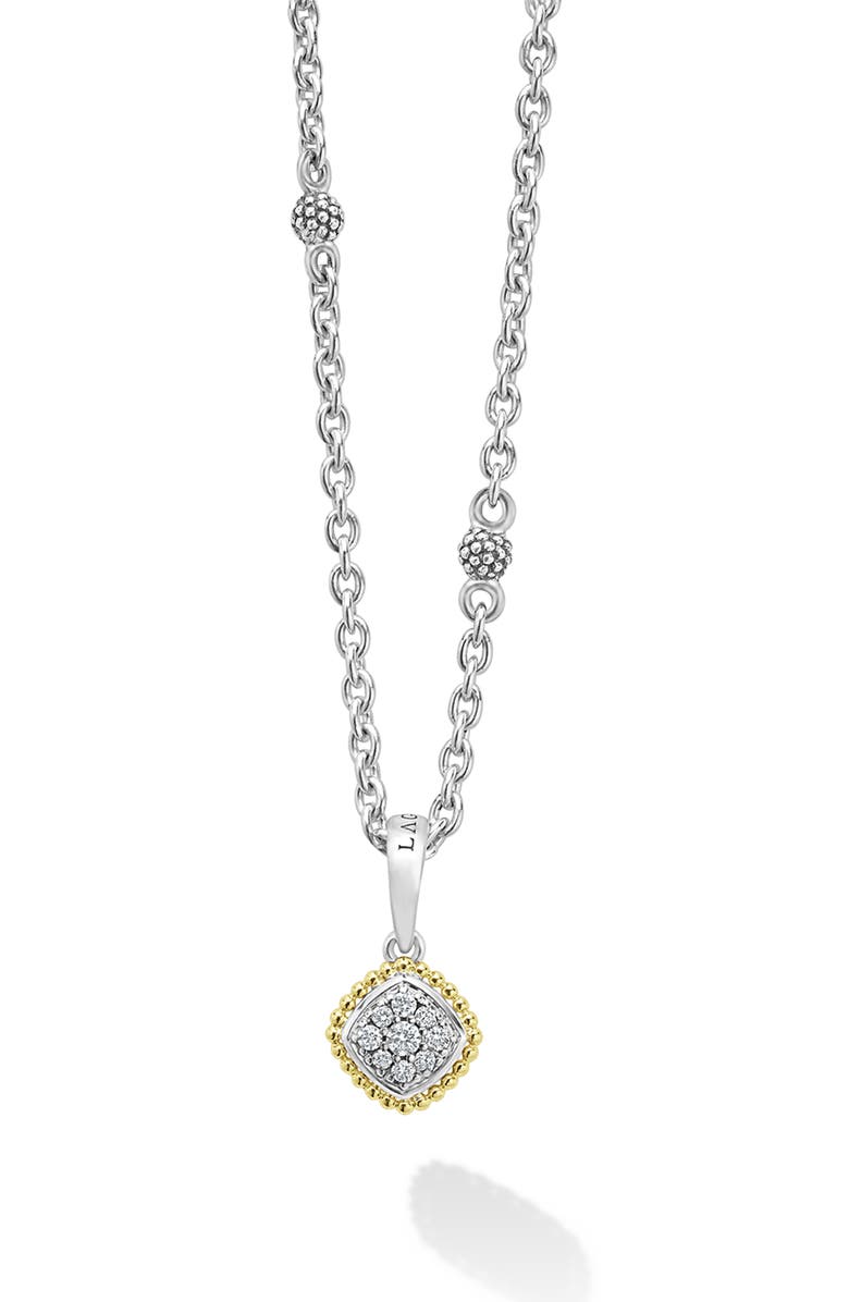 LAGOS Rittenhouse Diamond Pendant Necklace, Main, color, Silver