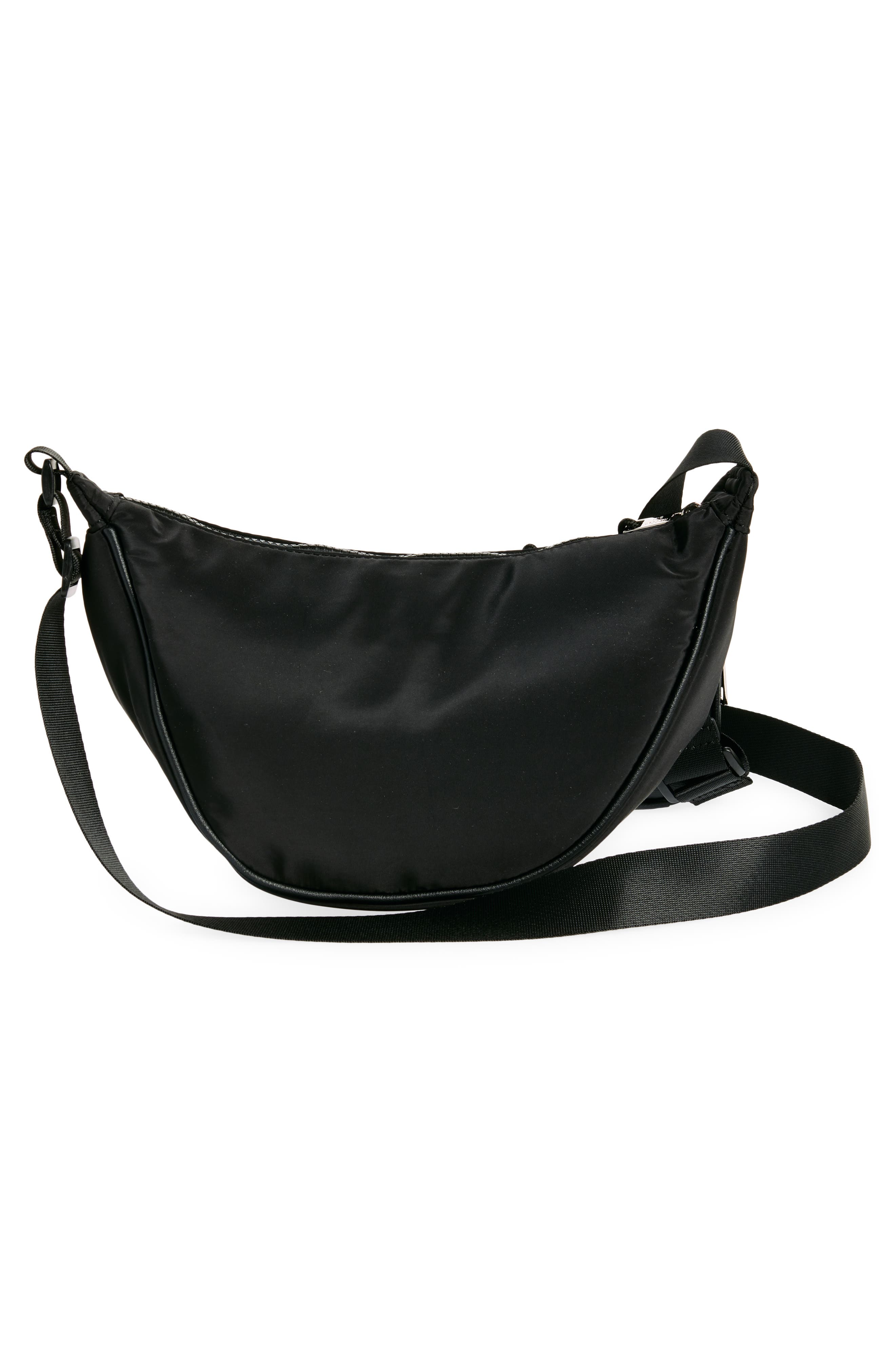Madden Girl Nylon Crescent Bag, Alternate, color, 