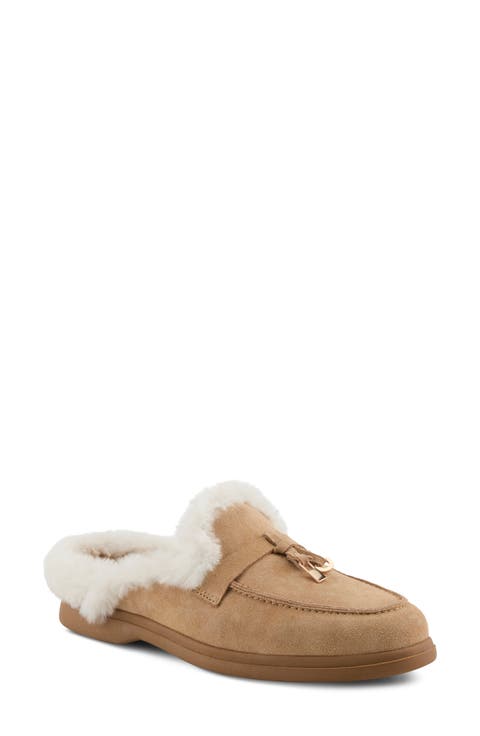 Gistel Faux Fur Trim Mule (Women)