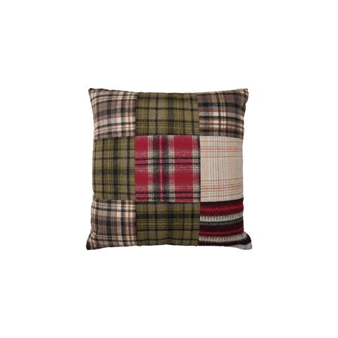Patchwork Plaid Artisan Pillow