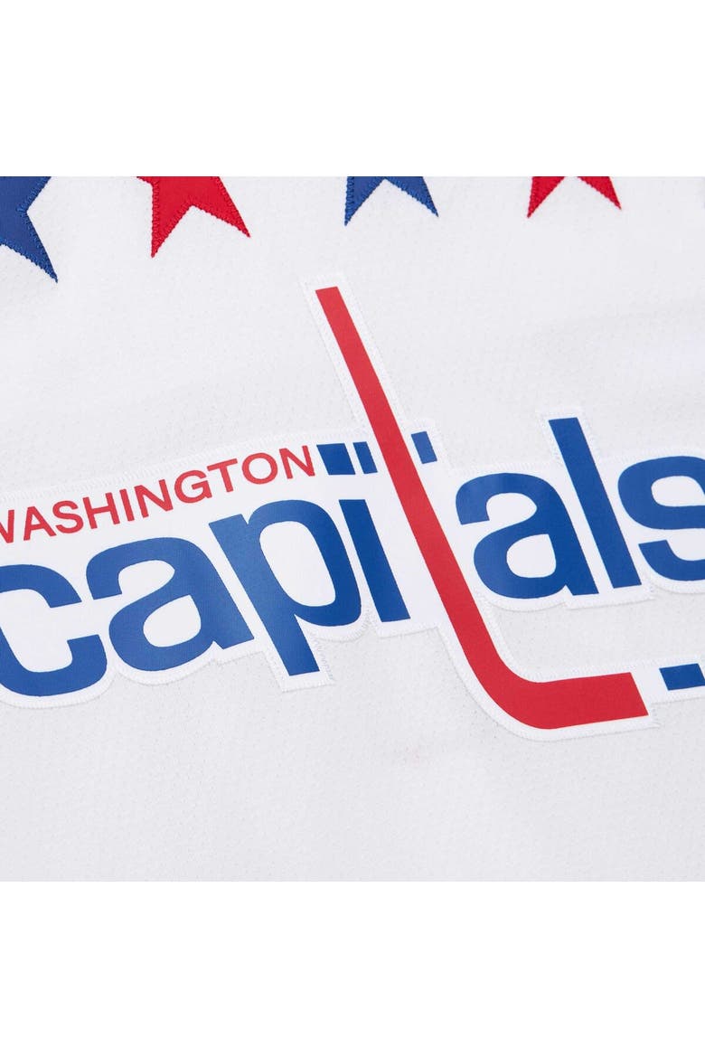 Men's Mitchell & Ness Alexander Ovechkin White Washington Capitals  2012/13 Alternate Captain Blue Line Player Jersey, Alternate, color, White