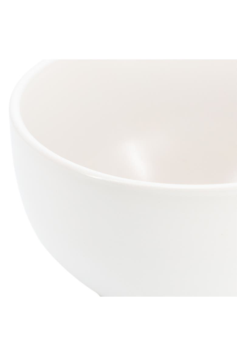Everyday Plus 12 Piece Round Stoneware Dinnerware Set, Alternate, color, White