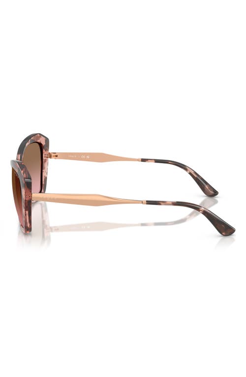 Vogue 56mm Cat Eye Sunglasses In Havana