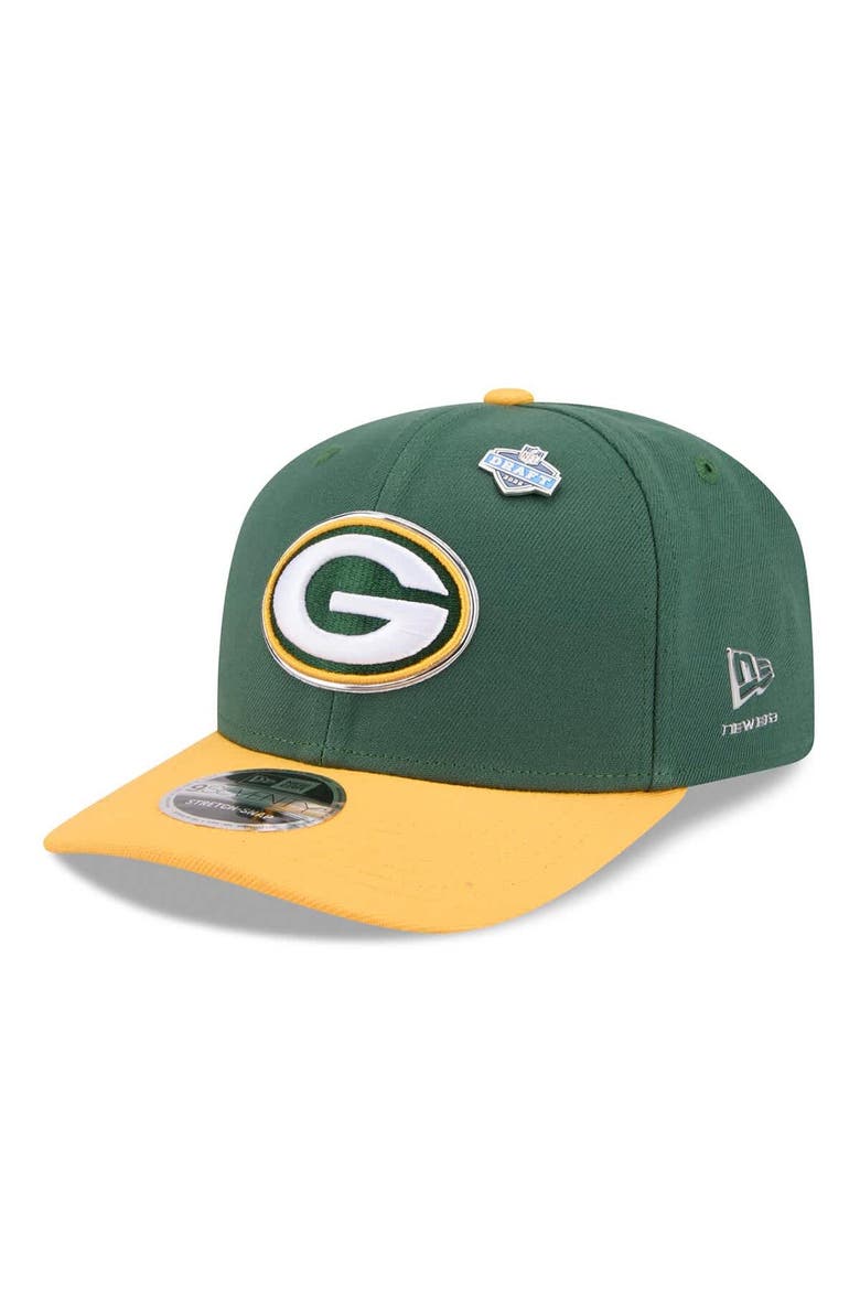 Men's New Era  Green/Gold Green Bay Packers 2026 NFL Draft 9SEVENTY Adjustable Hat, Main, color, Green