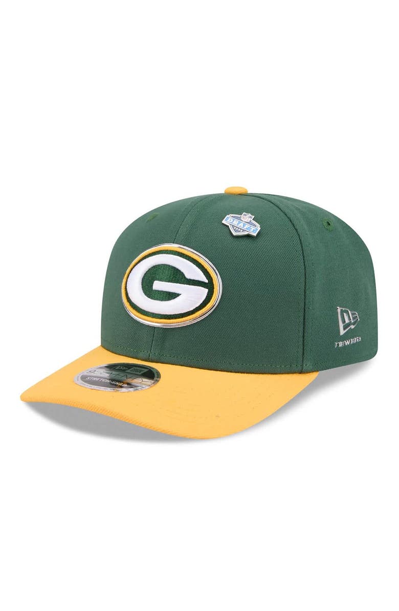 New Era Men's New Era  Green/Gold Green Bay Packers 2026 NFL Draft 9SEVENTY Adjustable Hat, Main, color, Green
