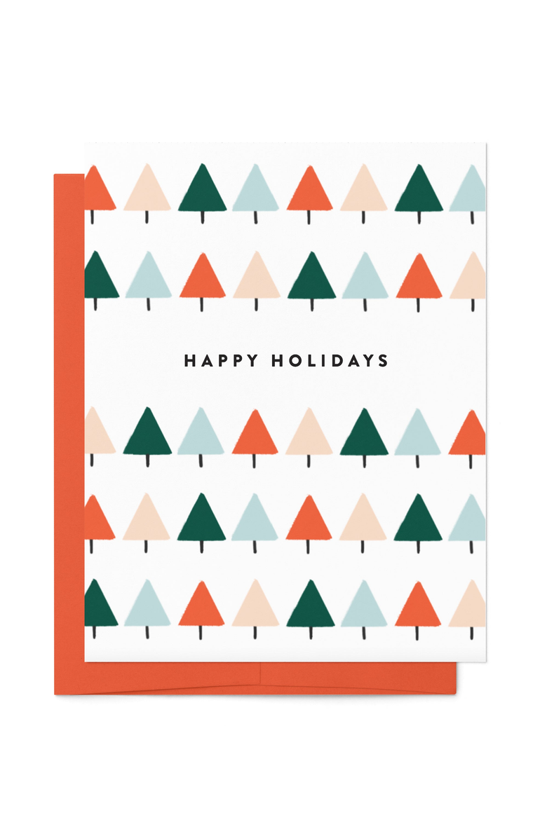 Colorful Christmas Tree Holiday Boxed Set of 8 Cards, Main, color, Colorful Christmas Tree
