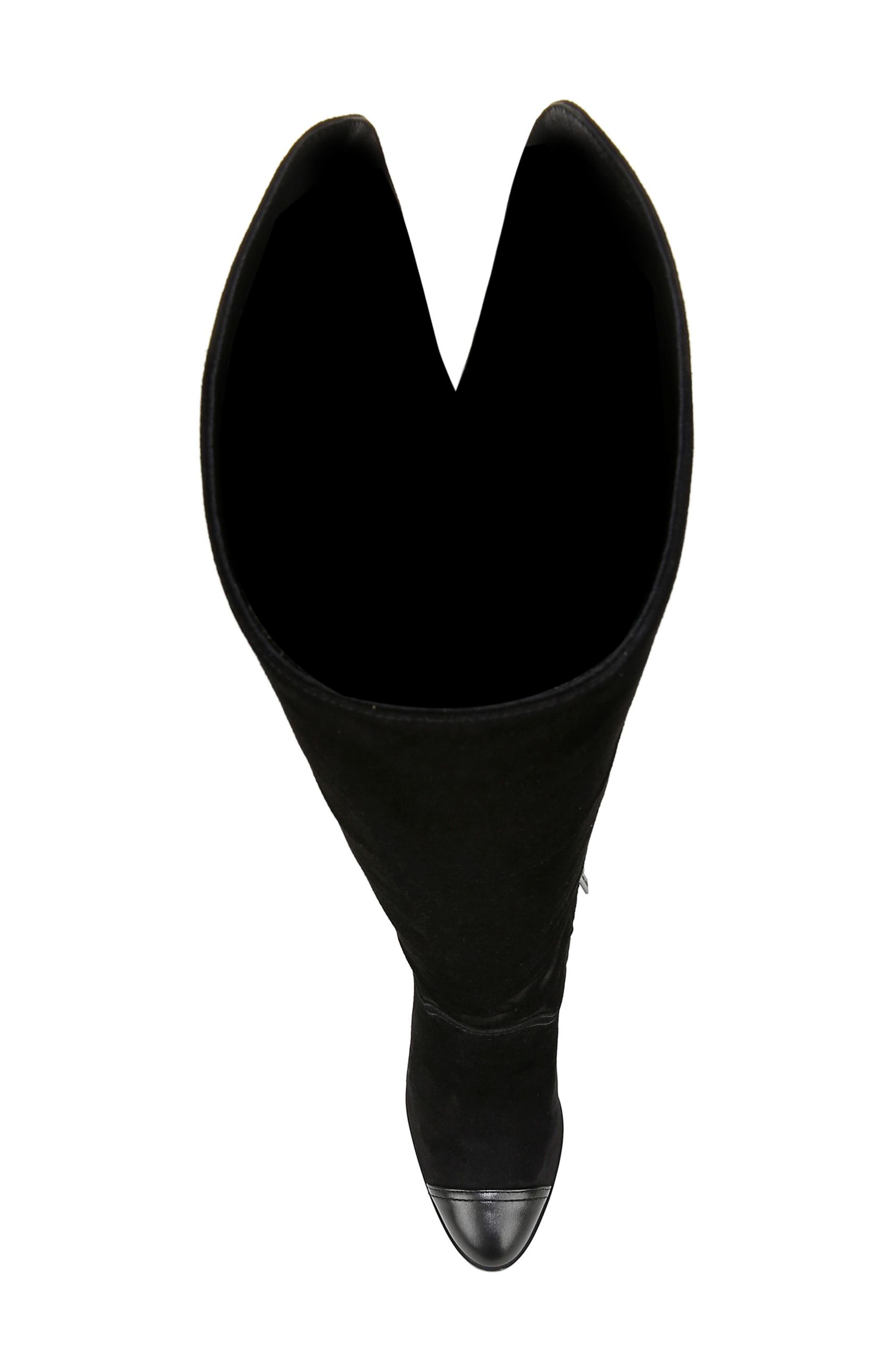 Veronica Beard Conrad Over the Knee Boot, Alternate, color, Black/ Black