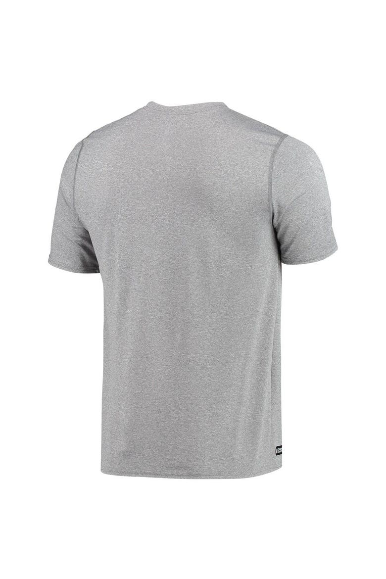 Men's New Era Heathered Gray Indianapolis Colts Combine Authentic Game On T-Shirt, Alternate, color, Heather Gray