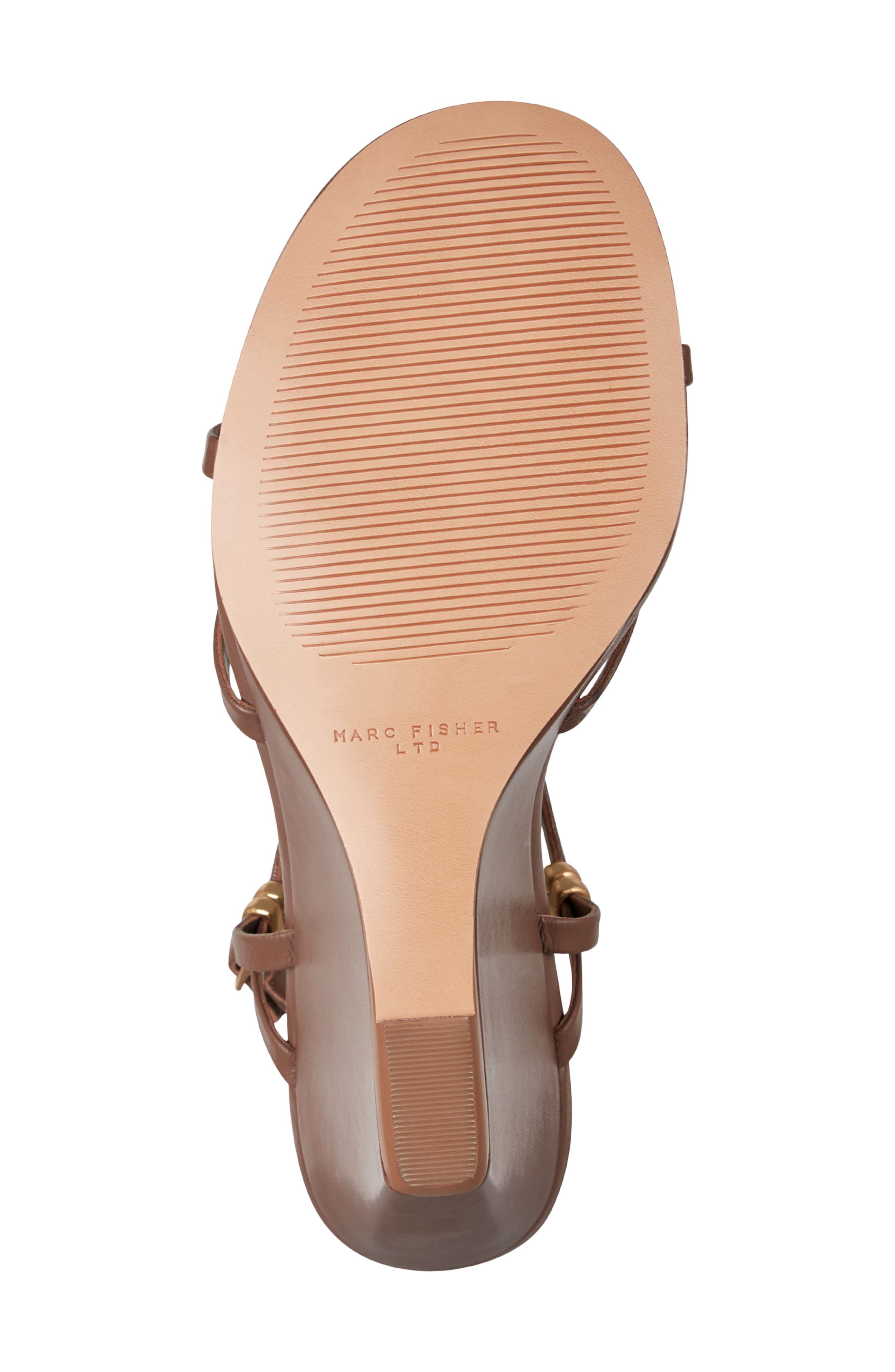 Marc Fisher LTD Faithy Slingback Wedge Sandal, Alternate, color, Dark Brown