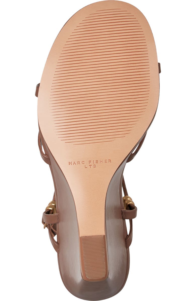 Marc Fisher LTD Faithy Slingback Wedge Sandal, Alternate, color, Dark Brown