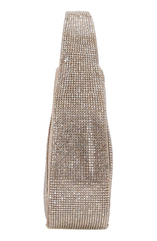 Berness Rhinestone Circle Bag In Gold