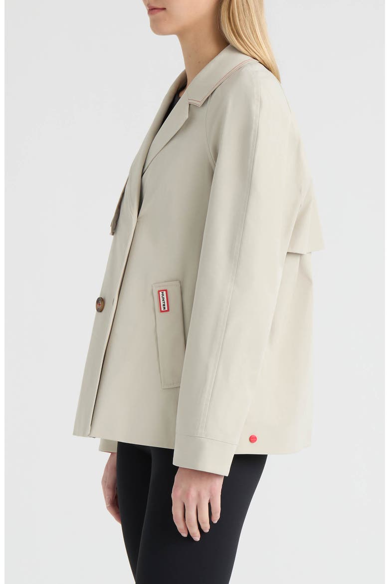 Tina Double Breasted Short Trench Coat, Alternate, color, VANILLA