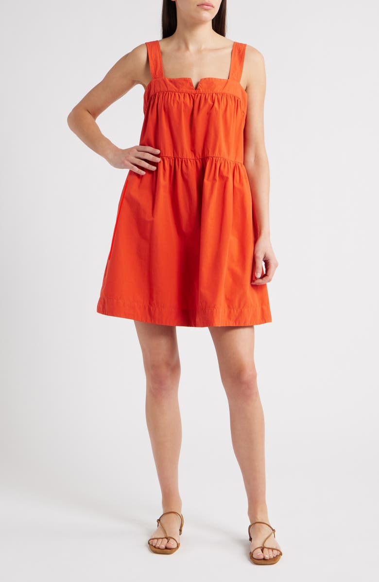 Nation LTD Claribel Babydoll Dress, Main, color, Aurora Red