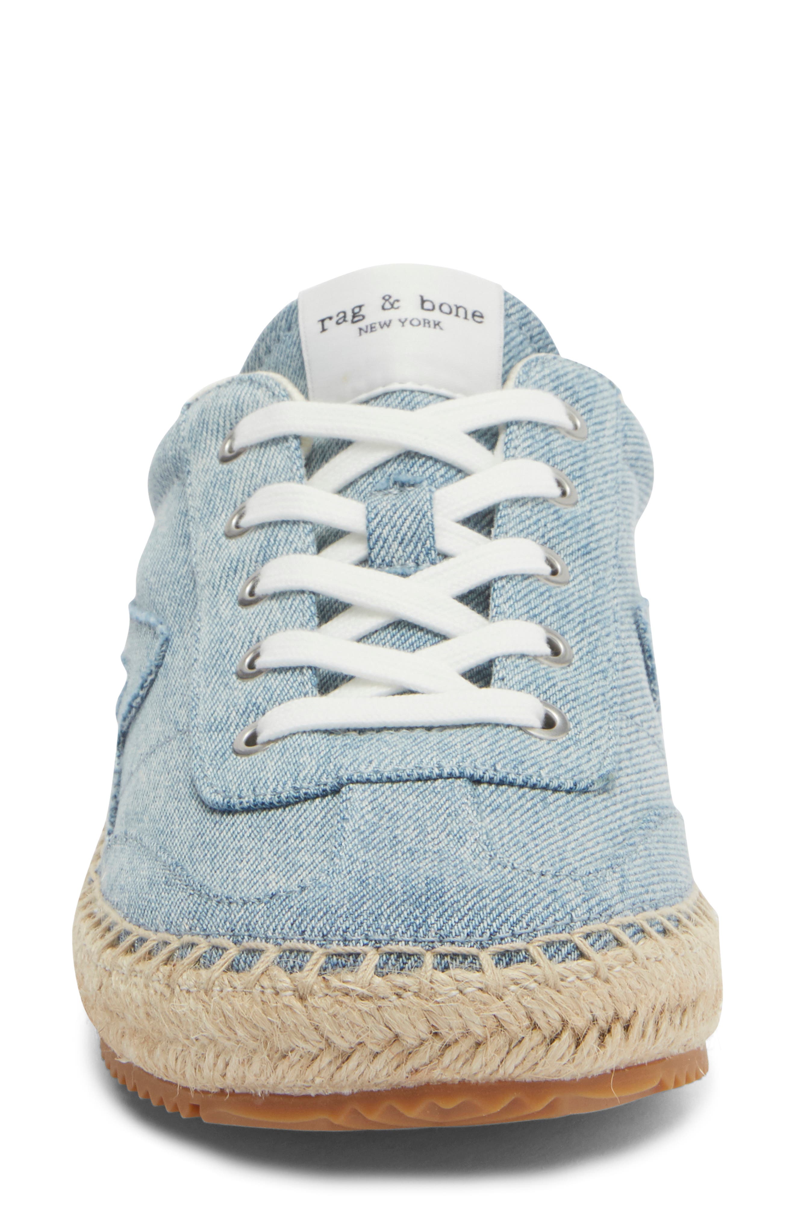 rag & bone Retro Sneaker, Alternate, color, Light Wash Denim