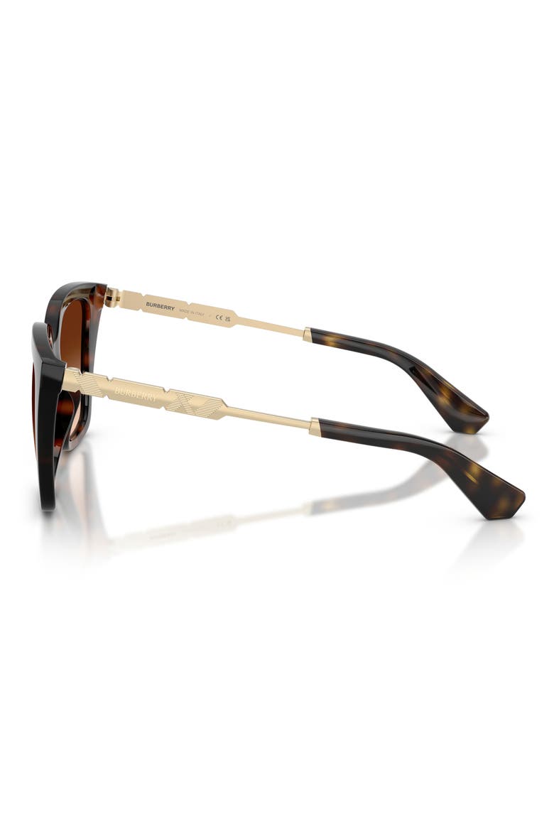 52mm Square Sunglasses, Alternate, color, DARK HAVANA / BROWN GRADIENT
