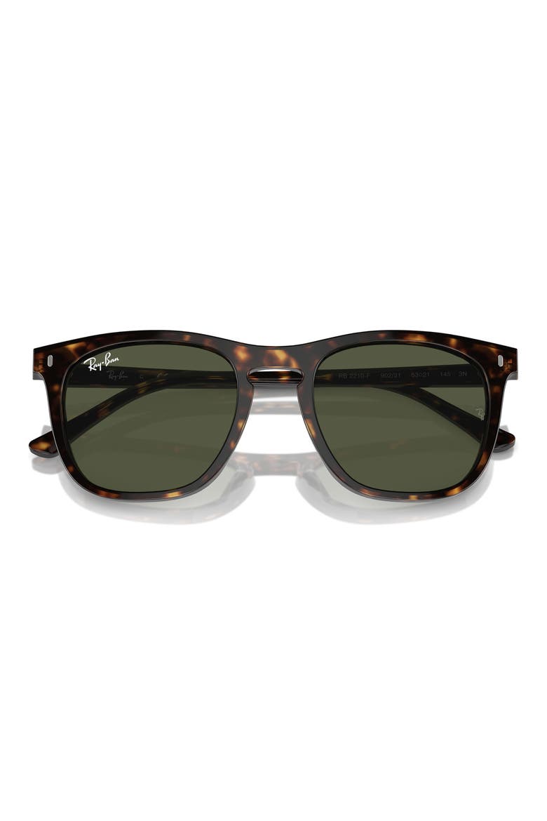 53mm Square Sunglasses, Alternate, color, HAVANA