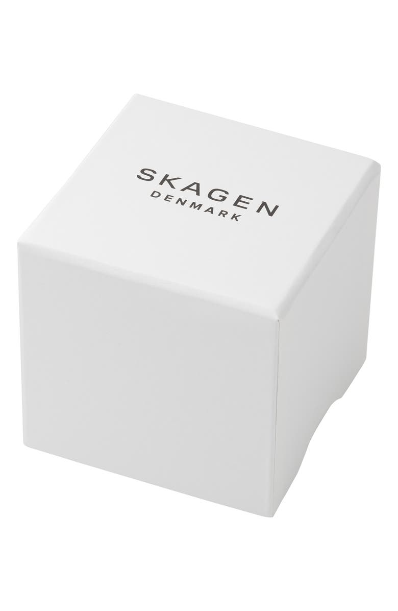 Skagen Grenen Midnight Mesh Strap Chronograph Watch, 42mm, Alternate, color,