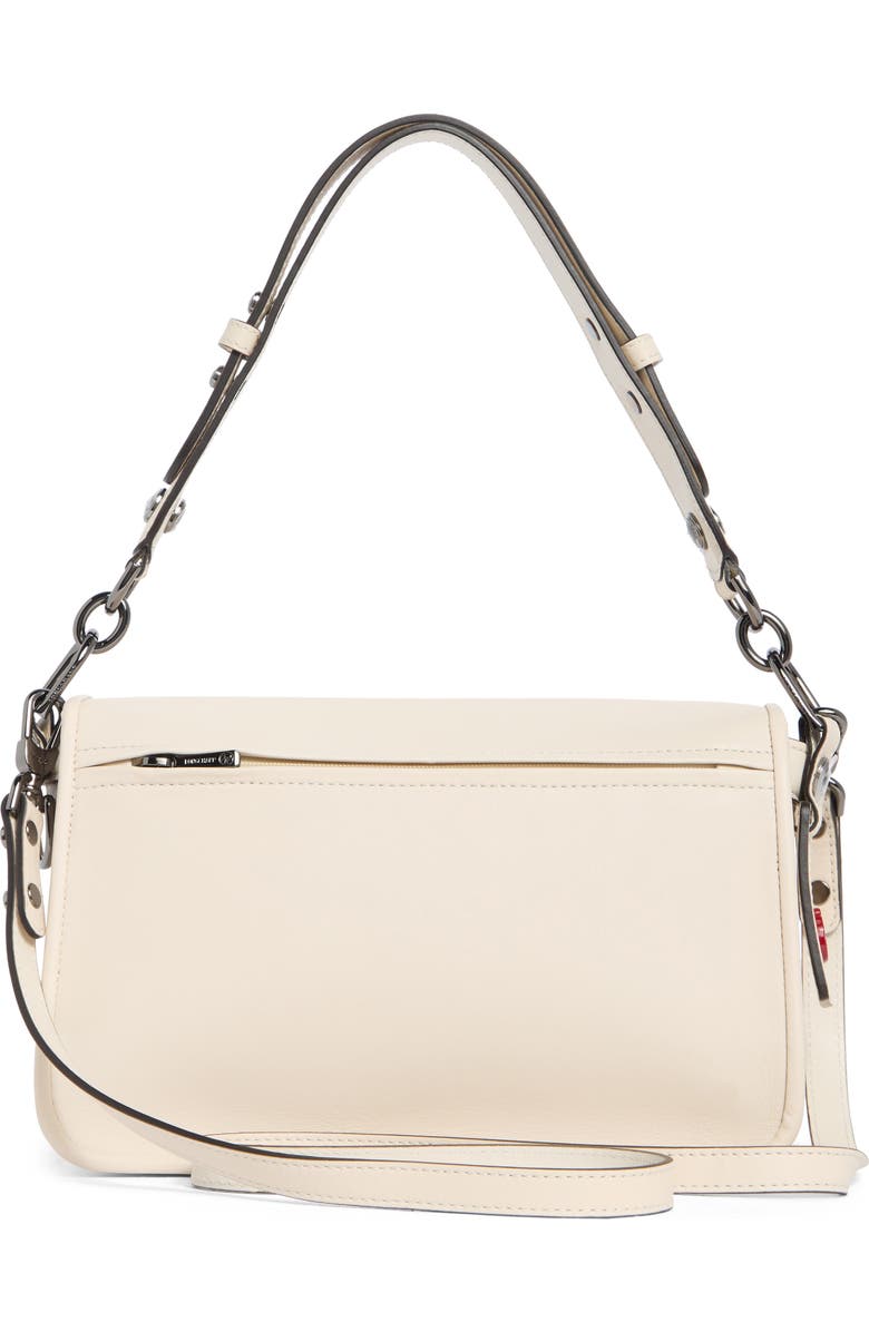 Longchamp Mademoiselle Medium Leather Satchel, Alternate, color, Ivory