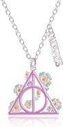 HARRY POTTER Botanical Deathly Hallows Necklace, 16"+2"