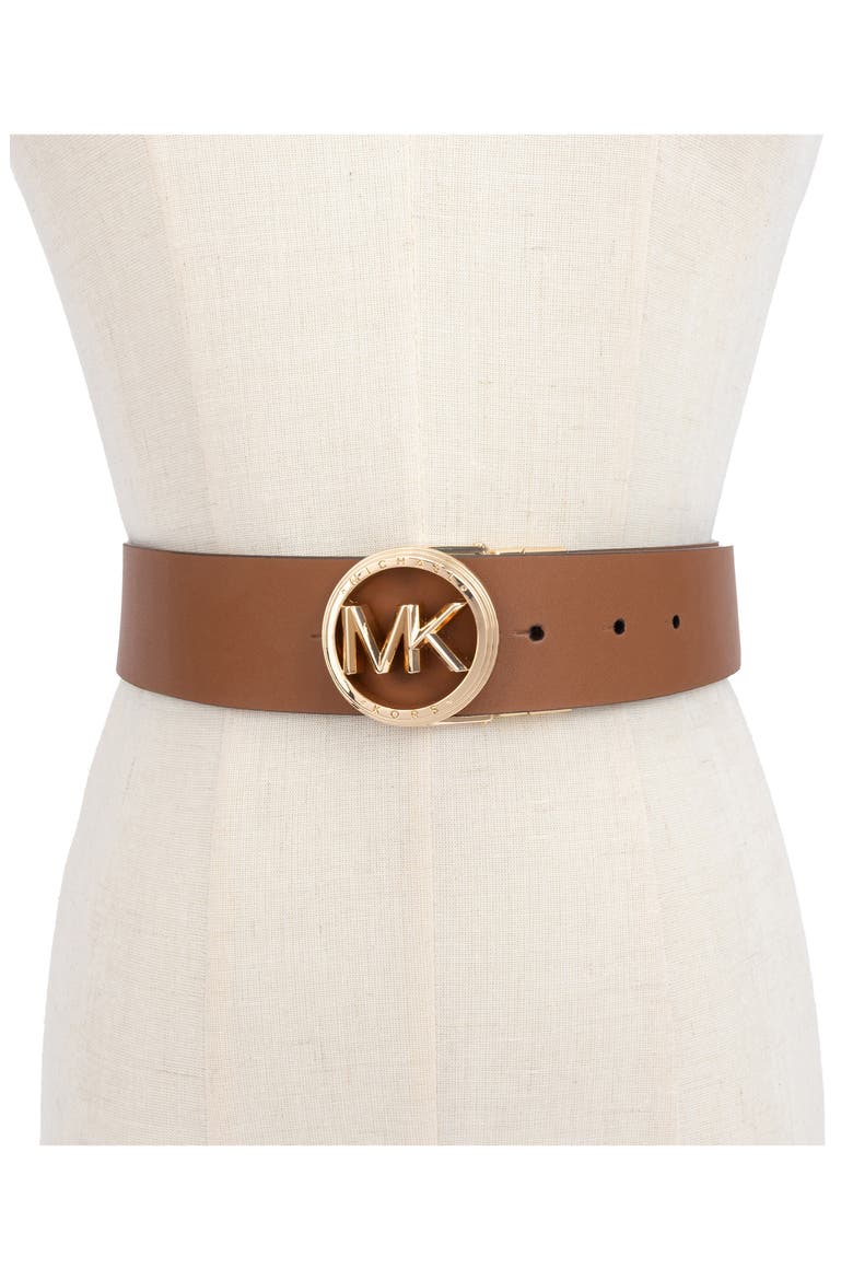 Reversible Leather Belt, Alternate, color, VANILLA/ LUGGAGE