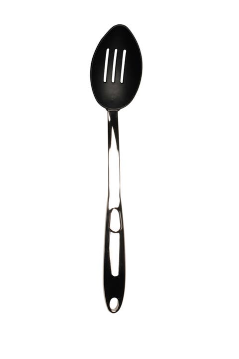 Nylon Silver Slotted Serving Spoon