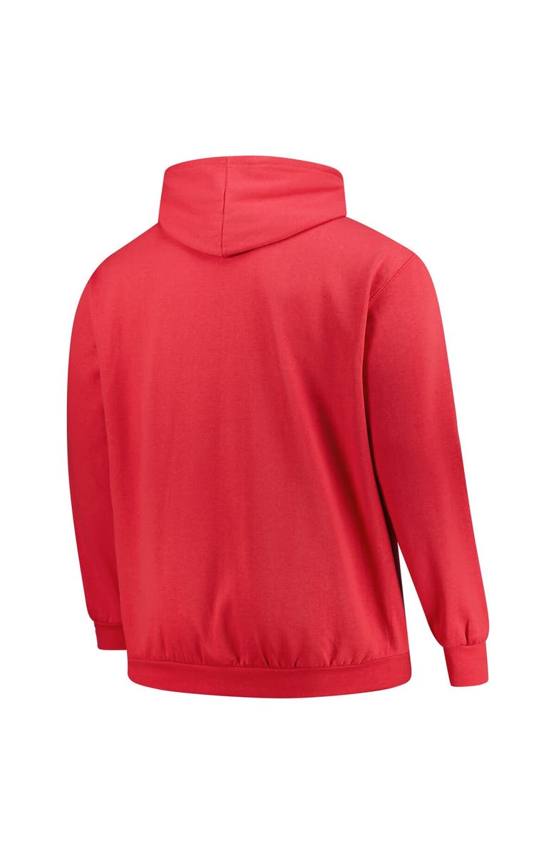 '47 Men's '47 Red Cincinnati Reds Big & Tall Velocity Fleece Pullover Hoodie, Alternate, color, Red