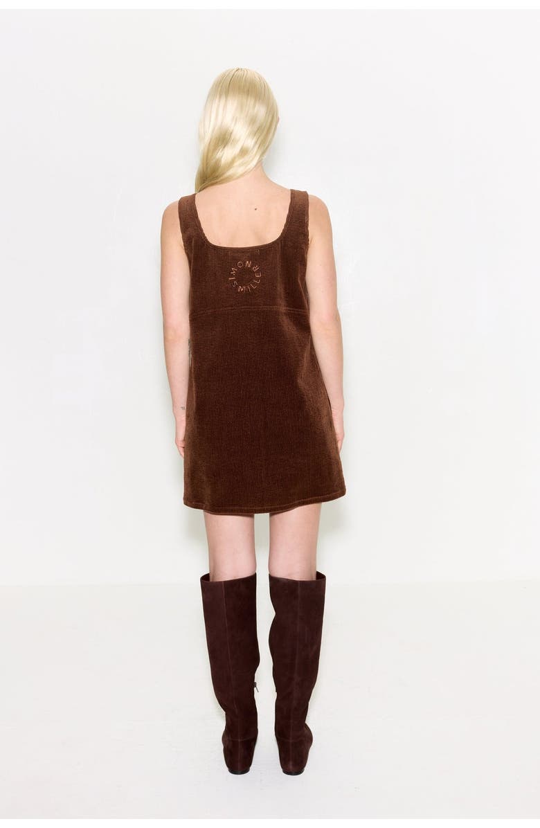 SIMONMILLER Sahara Corduroy Mini Dress, Alternate, color, Choco Brown