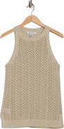 Tommy Bahama Pointelle Halter Neck Sweater Tank