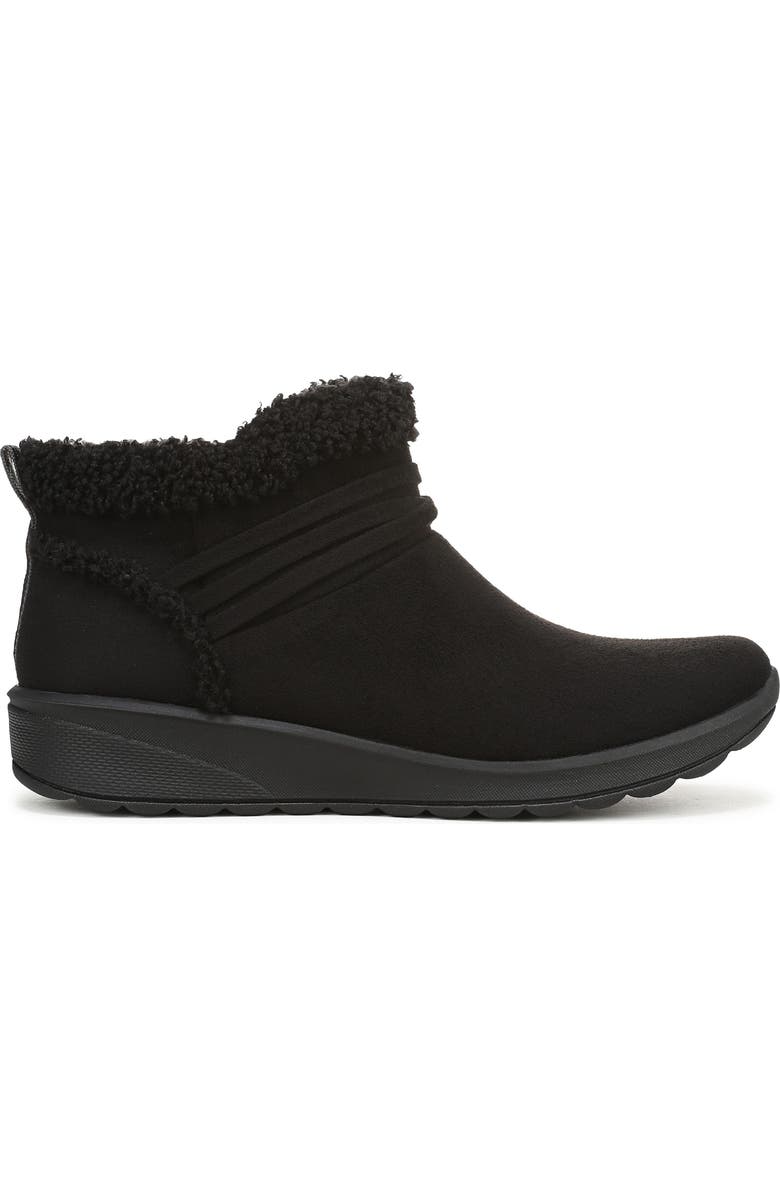 LifeStride Glendale Faux Fur Trim Bootie, Alternate, color, Black