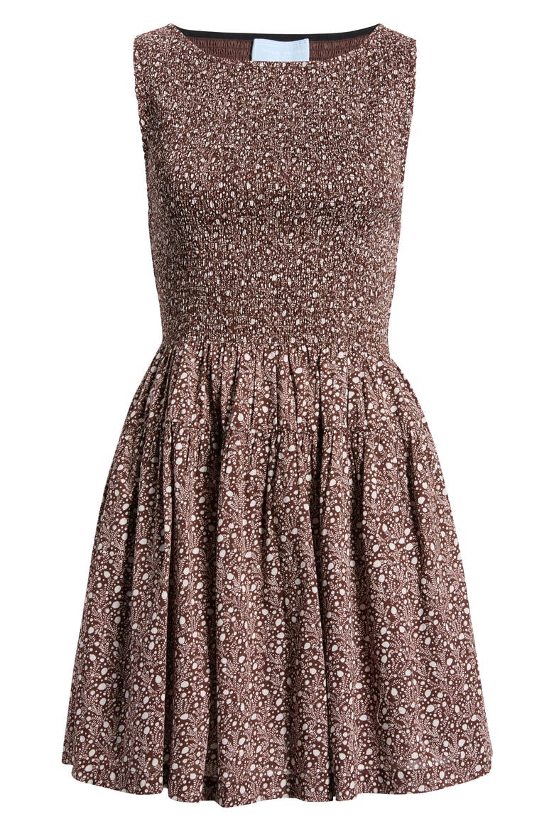Cosima Mini Nap Dress, Alternate, color, DITSY THISTLE BROWN