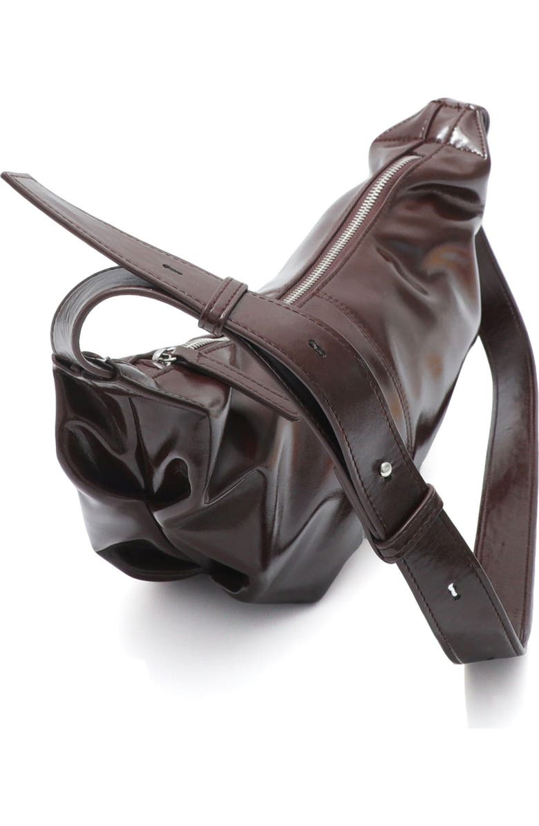 Adornia Crescent Moon Shoulder Bag, Alternate, color, Brown