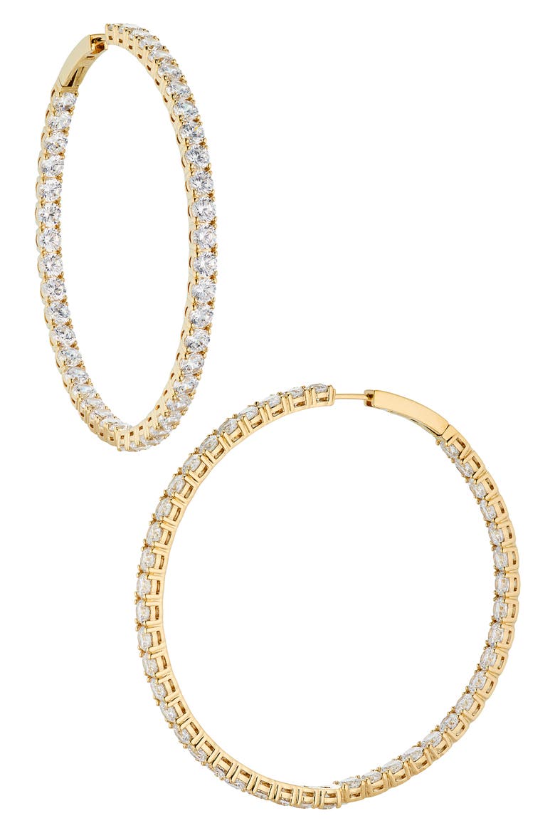 Perfect Inside Out Hoop Earrings, Main, color, GOLD